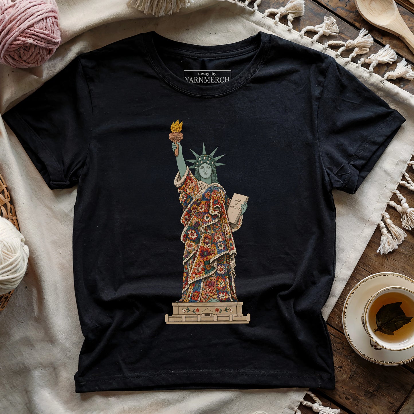 Liberty Covered In Granny Squares T-shirt