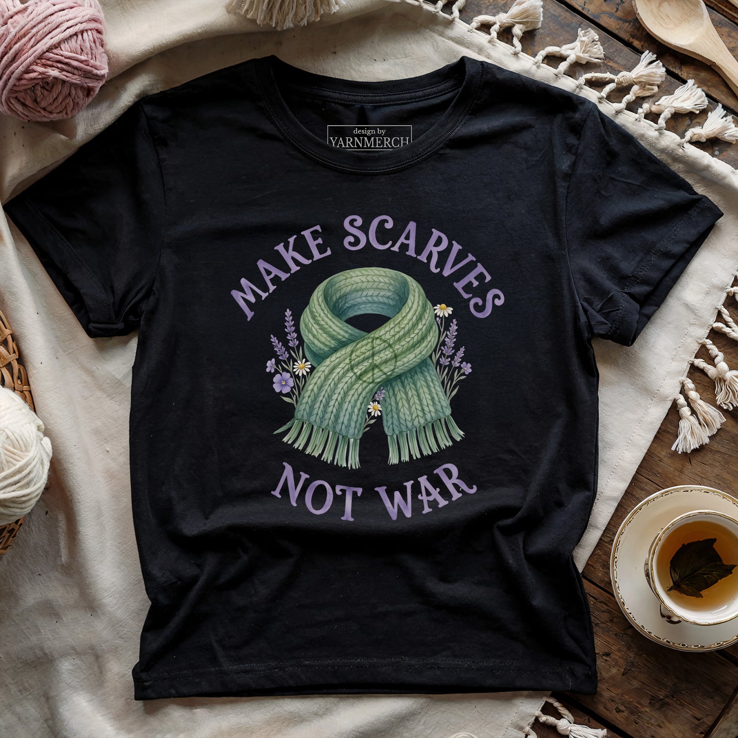 Make Scarves Not War T-shirt