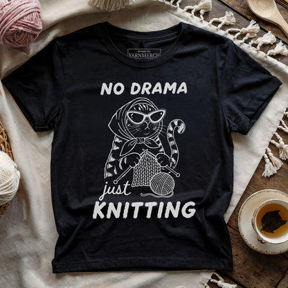 No Drama Just Knitting T-shirt