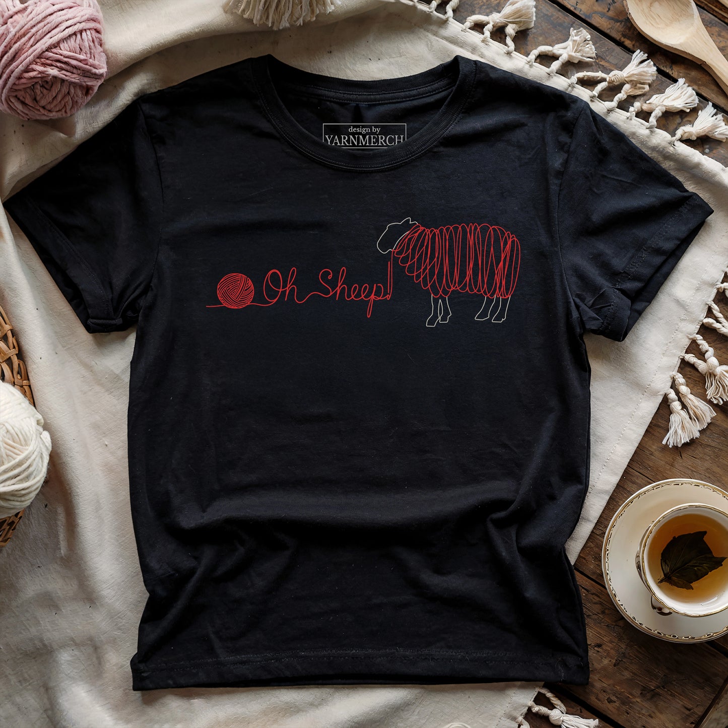 Oh Sheep! Red T-shirt