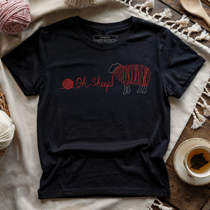 Oh Sheep! Red T-shirt