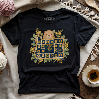 Oregon In Granny Square T-shirt