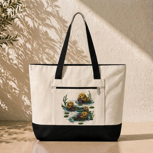 Otter Family Tote
