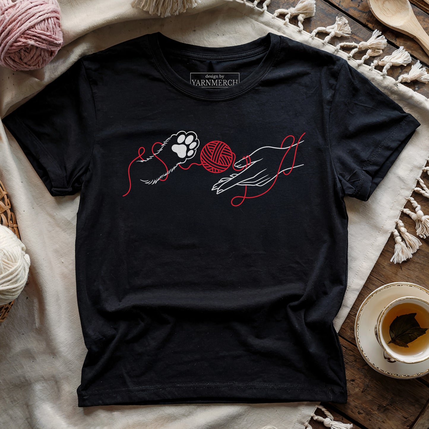 Paws, Love & Yarn T-shirt