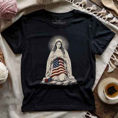 Praying And Knitting For USA T-shirt
