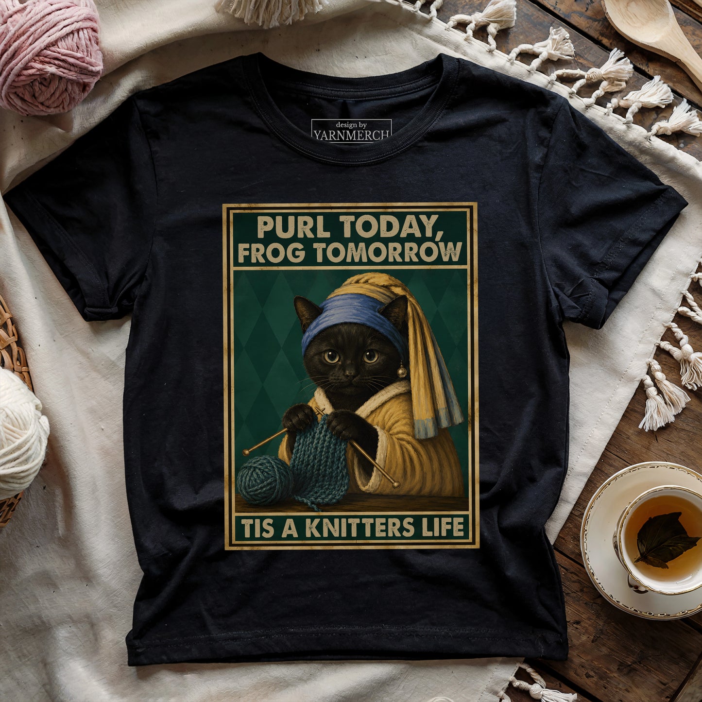 Purl Today, Frog Tomorrow T-shirt