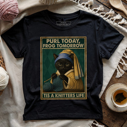 Purl Today, Frog Tomorrow T-shirt