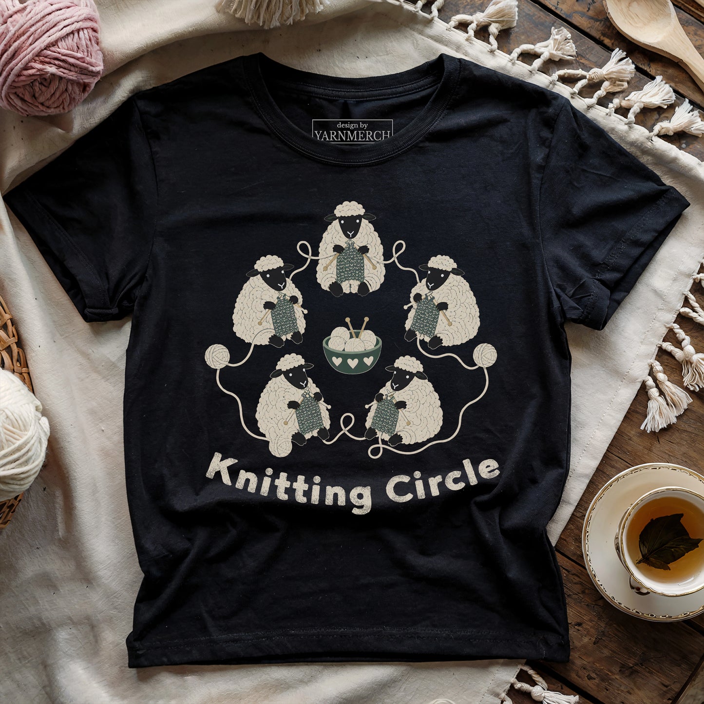 Sheep Knitting Circle T-shirt