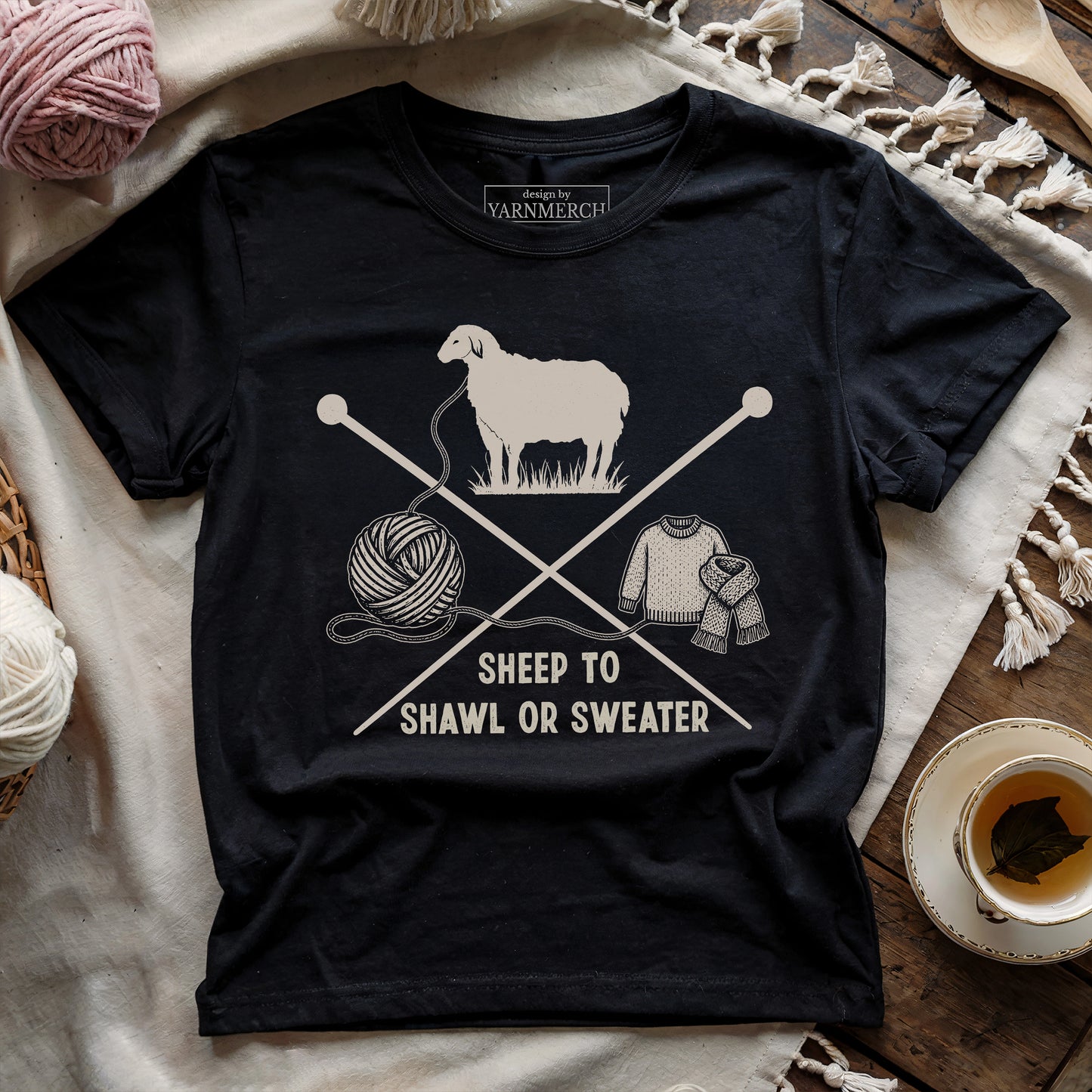 Sheep To Shawl Or Sweater T-shirt