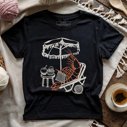 Shrimp Knitting T-shirt