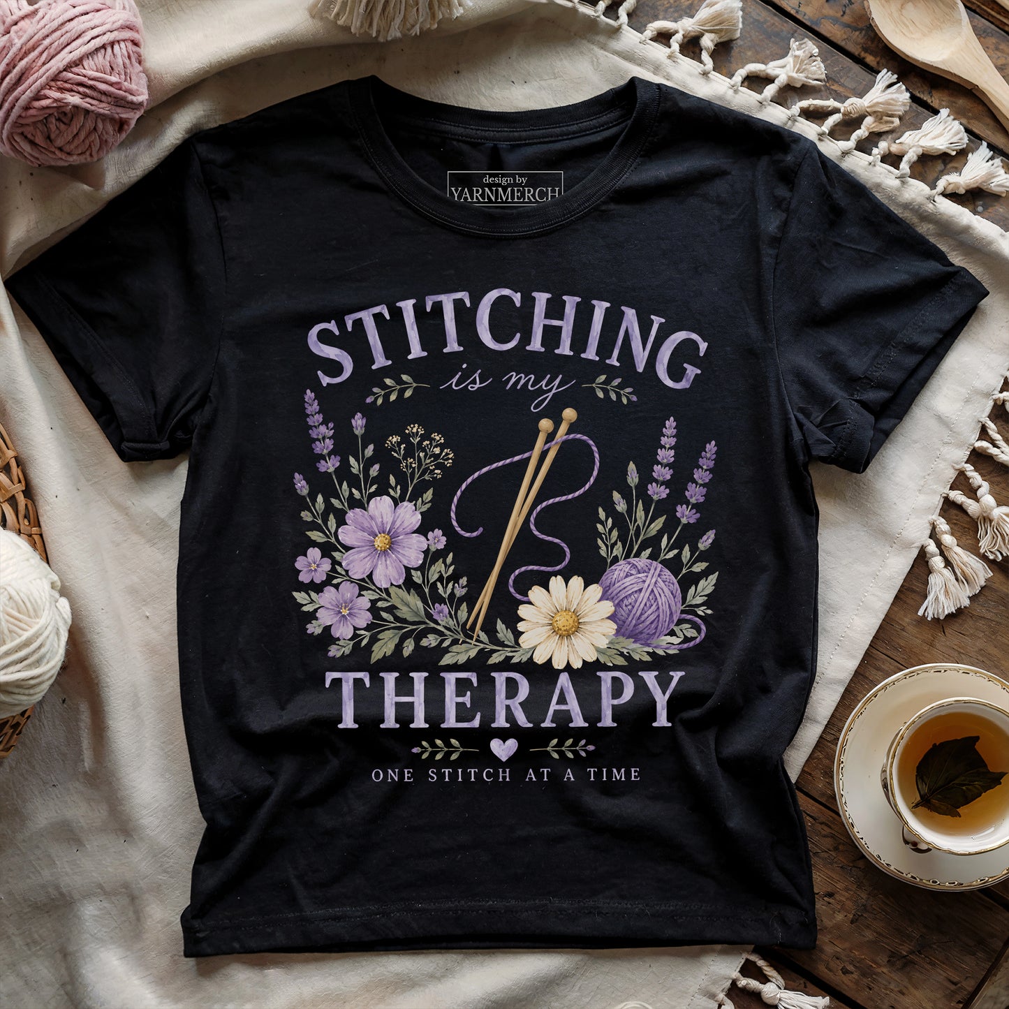 Stitching Is My Therapy T-shirt