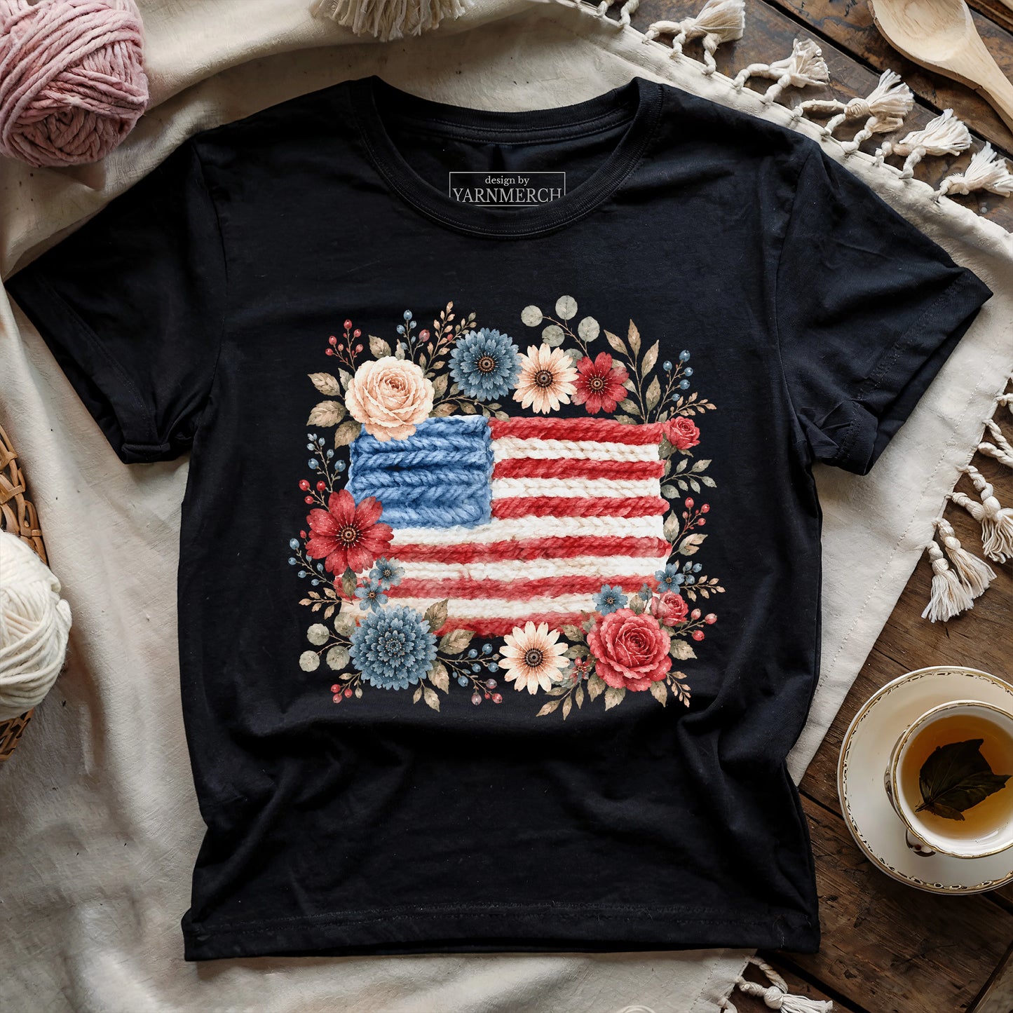 Stripes & Flowers T-shirt