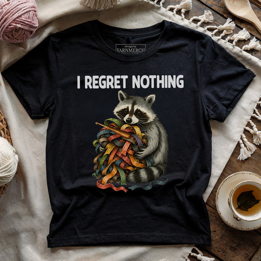 Strips Of Wool, I Regret Nothing T-shirt