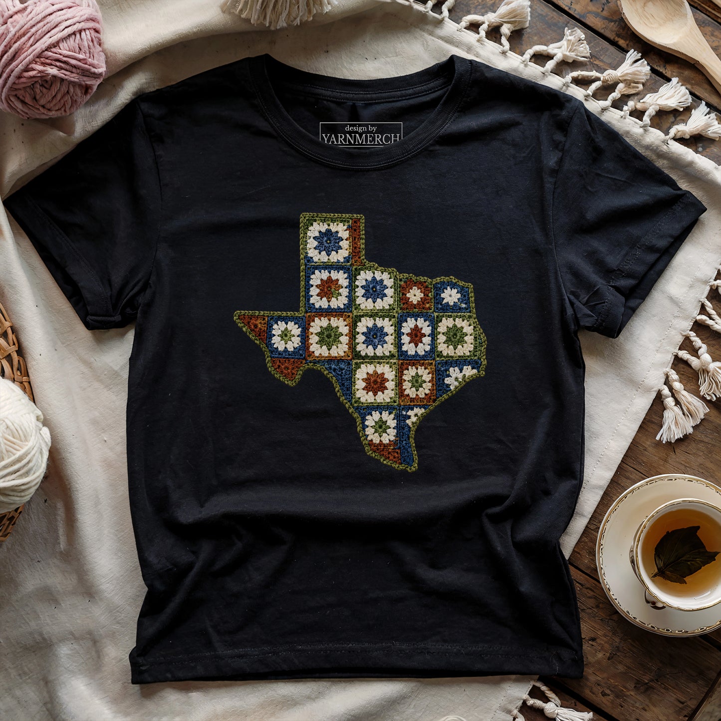 Texas Made Of Granny Squares T-shirt