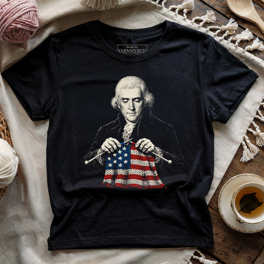 Thomas Jefferson Knitting USA T-shirt
