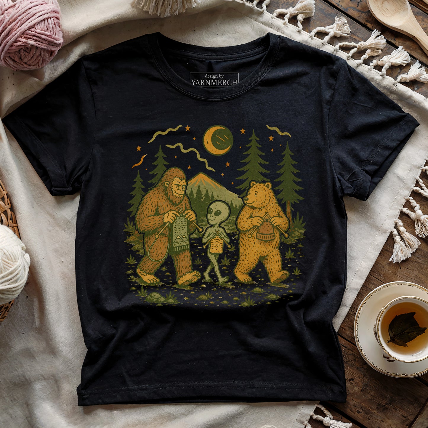 Walking Knitting Friends T-shirt