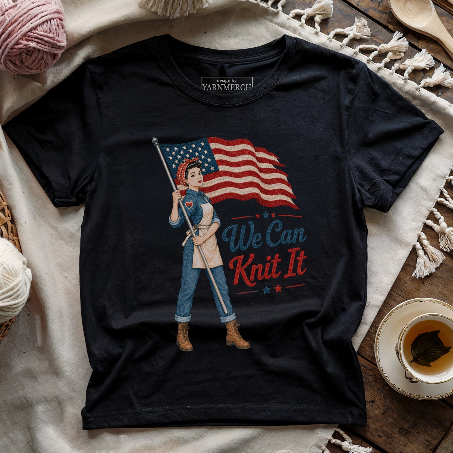 We Knit For Liberty T-shirt