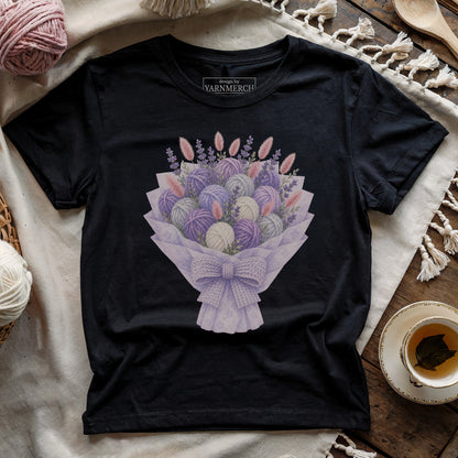 Yarn Purple Bouquet T-shirt