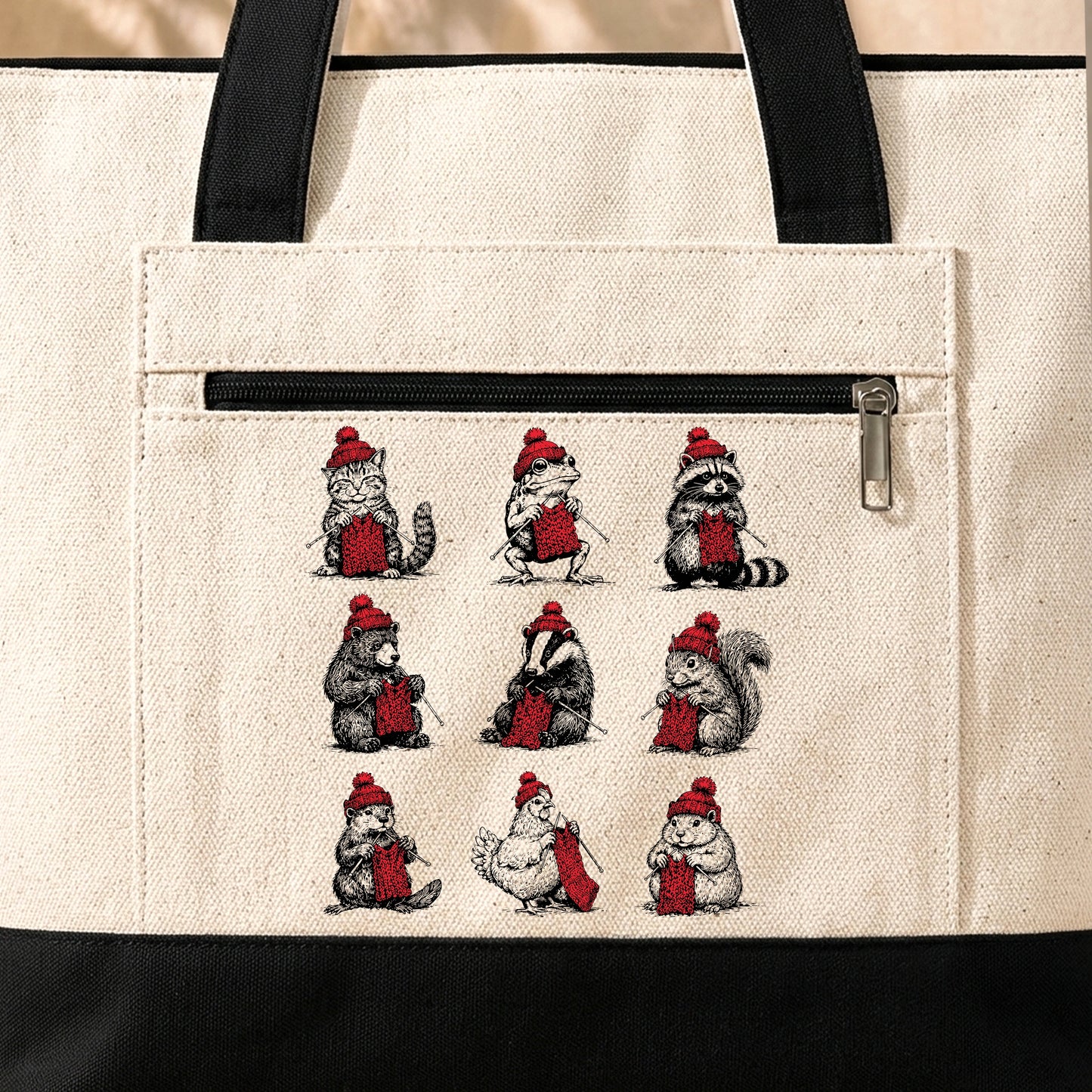 Vintage Knitter Club Tote Bag