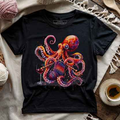 Knitopus & Wine T-shirt