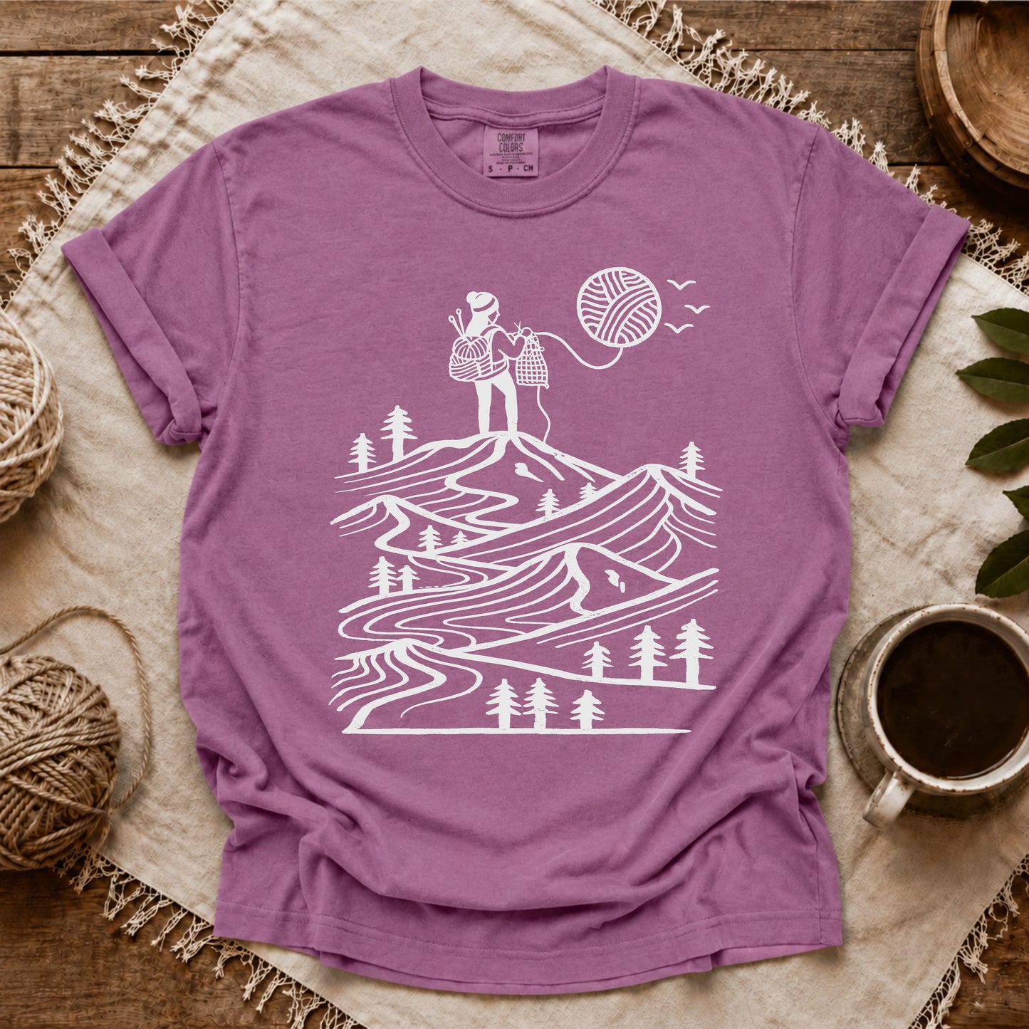 Comfort Colors A Camper Knitting The Sun T-shirt