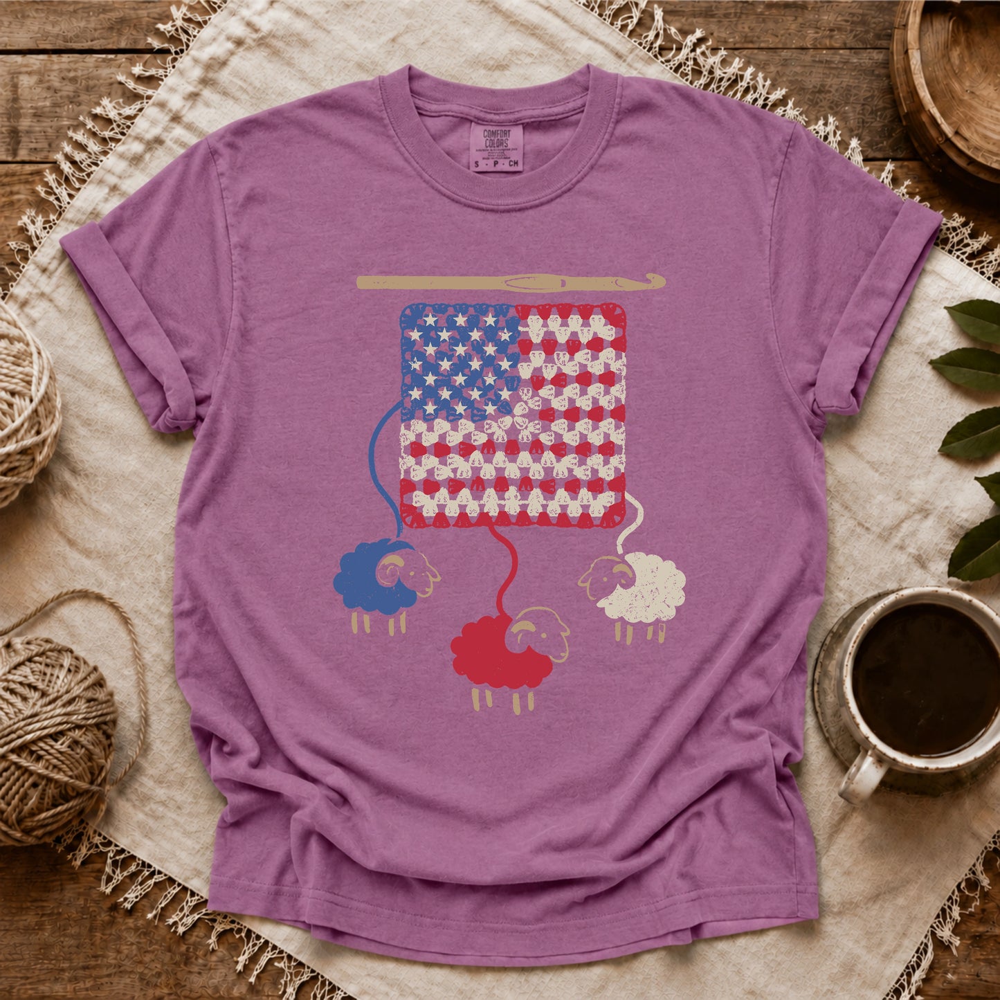 Comfort Colors America Granny Flock T-shirt