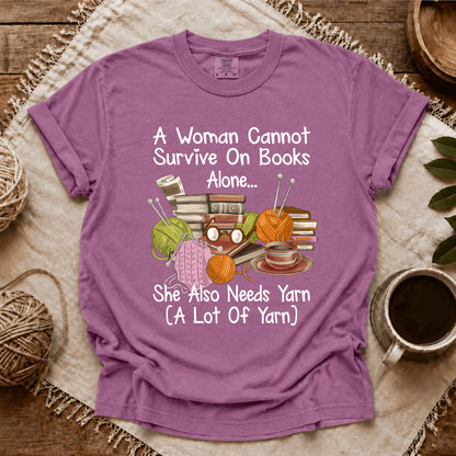 Comfort Colors Books & Yarn Lover T-shirt