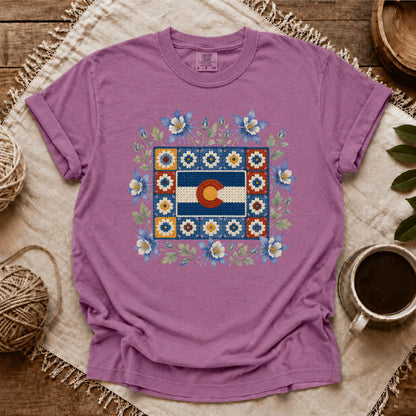 Comfort Colors Colorado In Granny Squares T-shirt