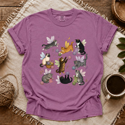 Comfort Colors Fairy Cats Club T-shirt
