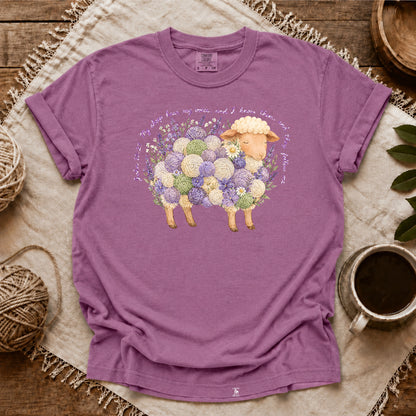 Comfort Colors Faithful Yarn Sheep T-shirt