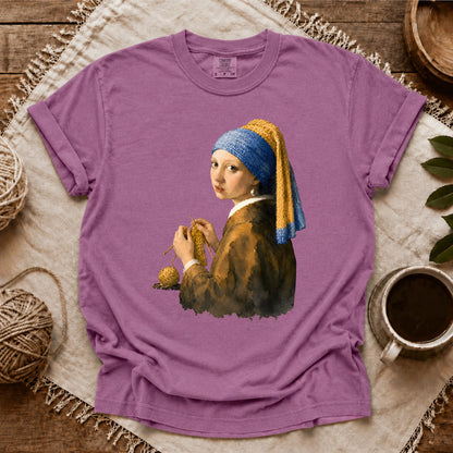 Comfort Colors Girl Knitting T-shirt