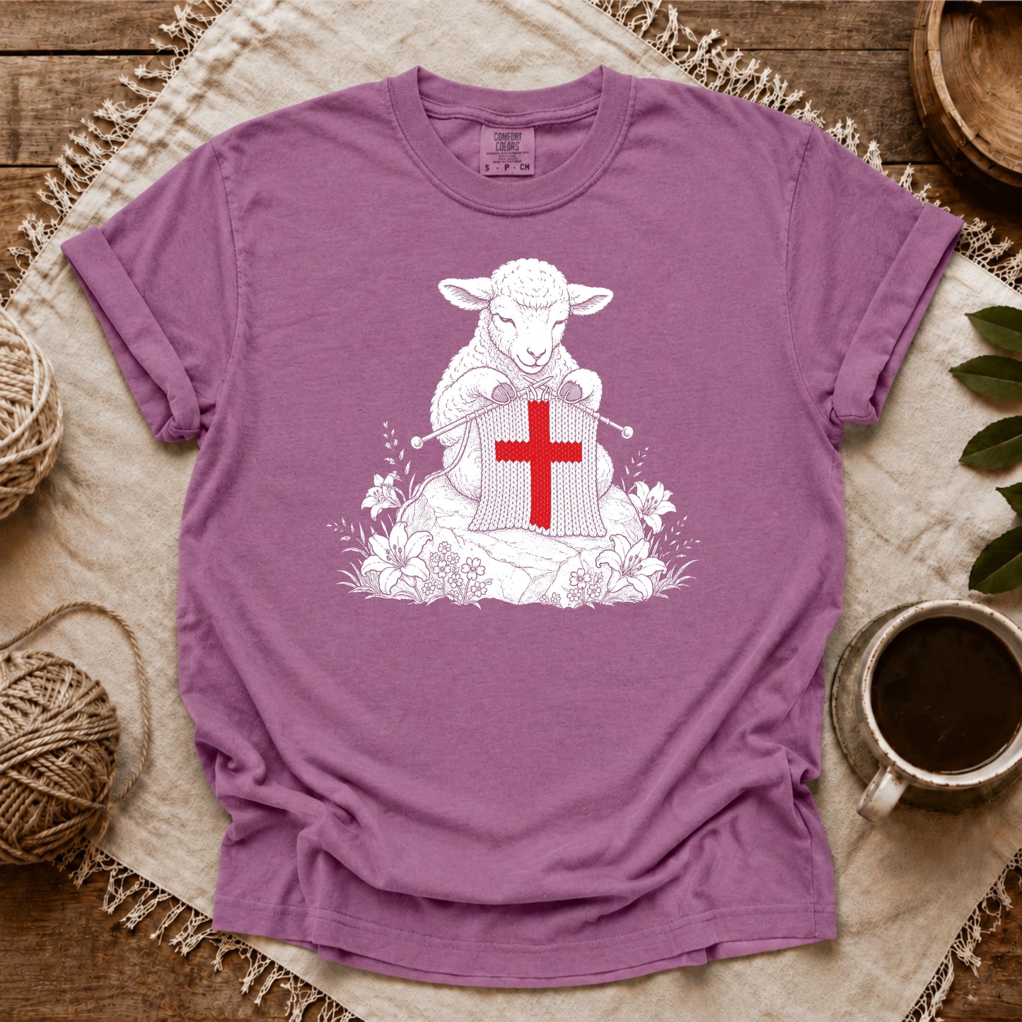 Comfort Colors Knitted in Christ T-shirt
