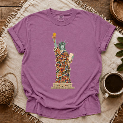 Comfort Colors Liberty Covered In Granny Squares T-shirt
