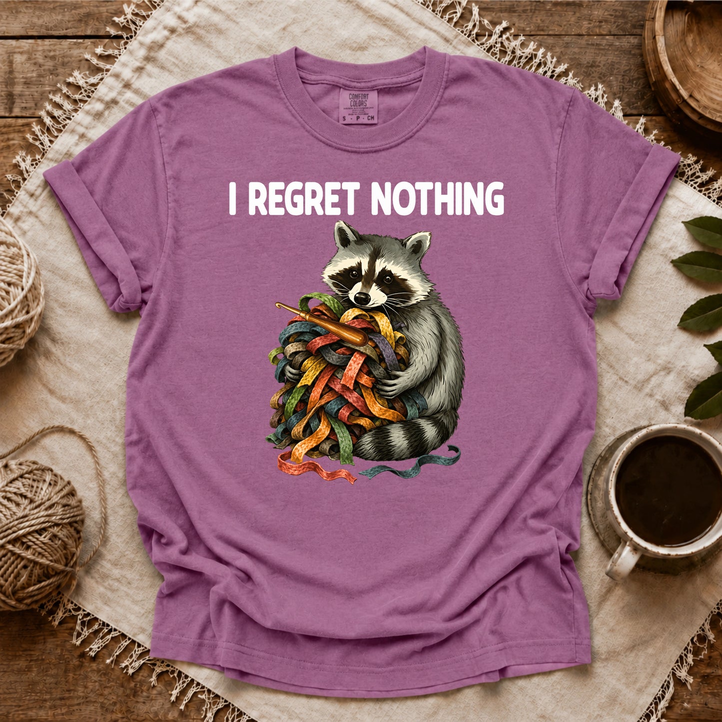 Comfort Colors Strips Of Wool, I Regret Nothing T-shirt