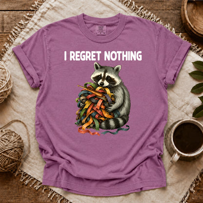 Comfort Colors Strips Of Wool, I Regret Nothing T-shirt