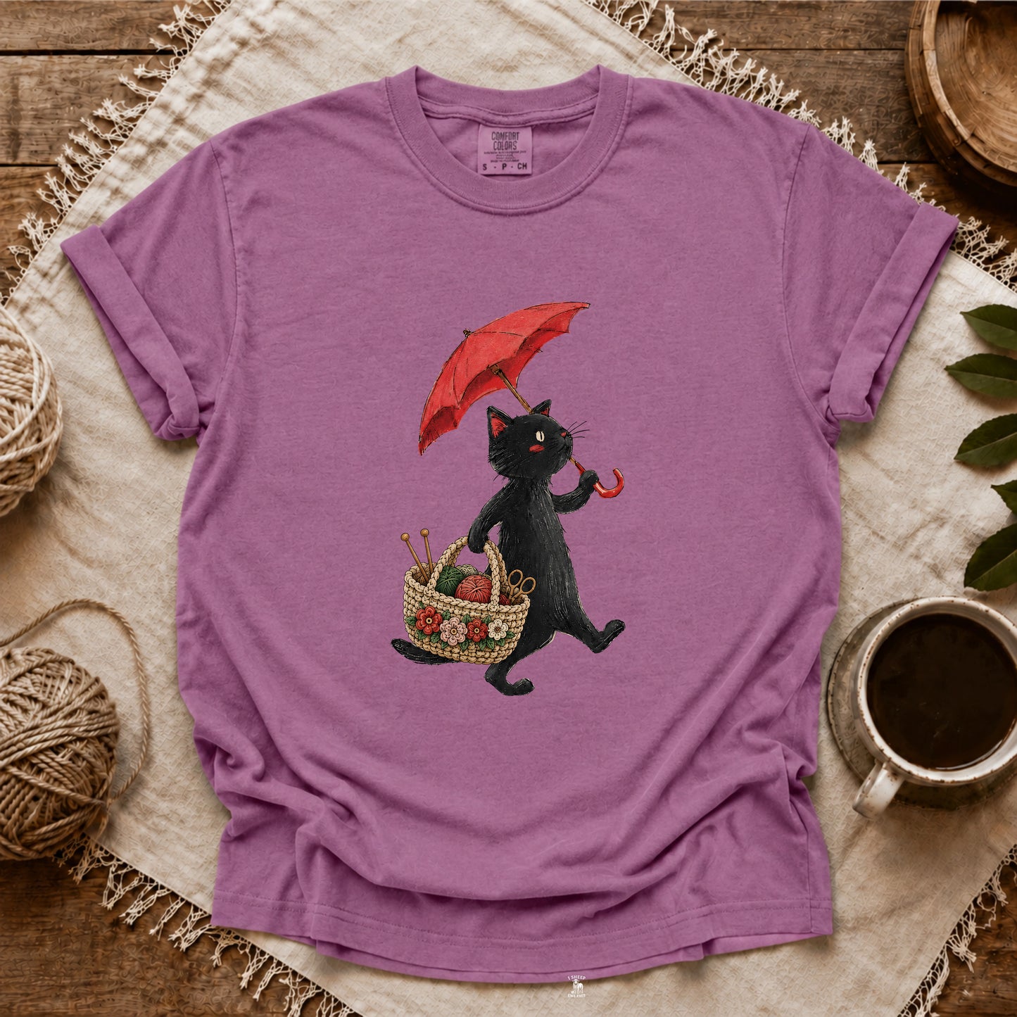 Comfort Colors Way To My Knitting Club T-shirt