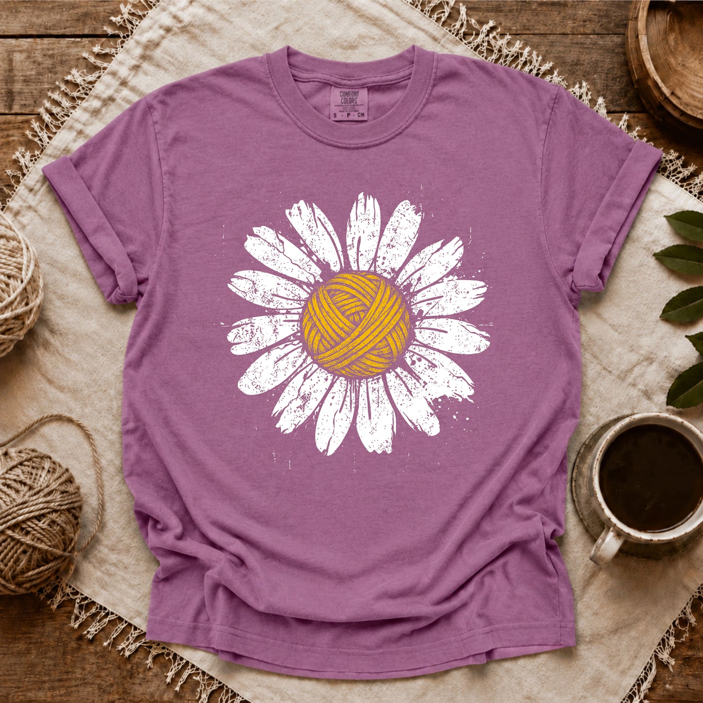 Comfort Colors Yarn Daisy T-shirt