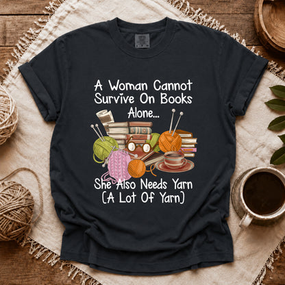 Comfort Colors Books & Yarn Lover T-shirt