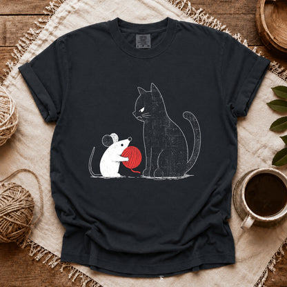 Comfort Colors Cat And Mice T-shirt