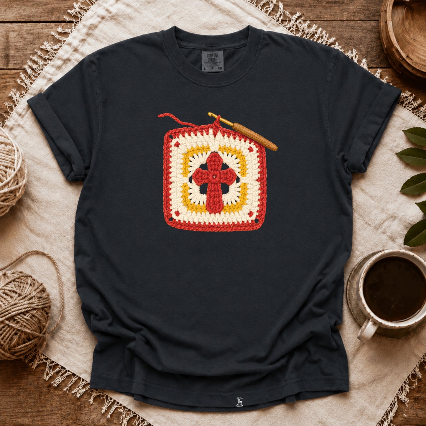 Comfort Colors Crochet Faith T-shirt