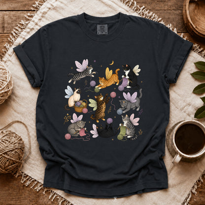 Comfort Colors Fairy Cats Club T-shirt