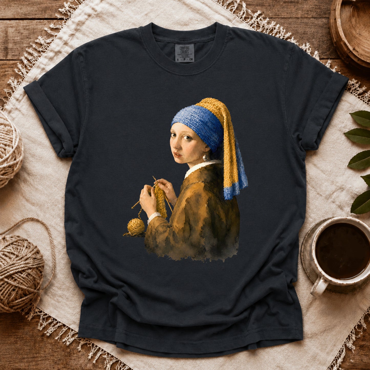 Comfort Colors Girl Knitting T-shirt