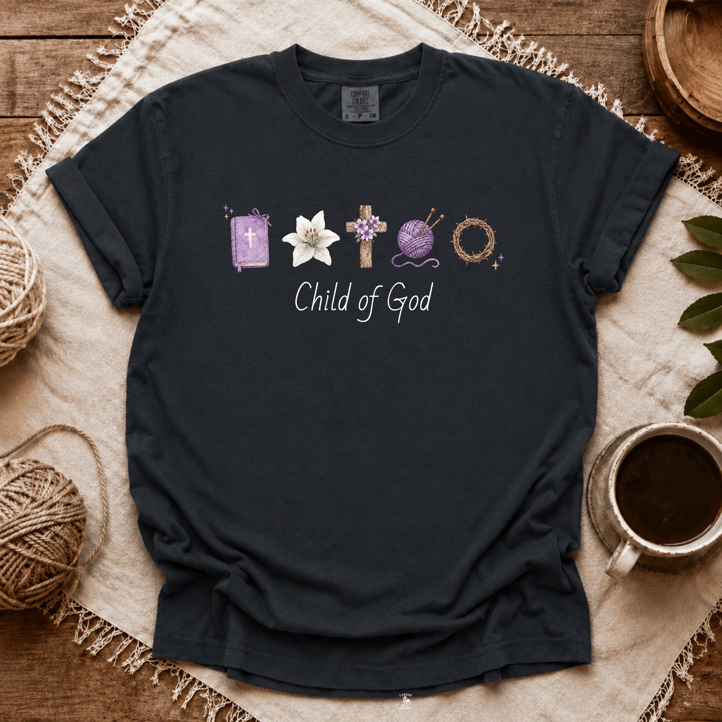 Comfort Colors I'm A Knitter And A Child Of God T-shirt