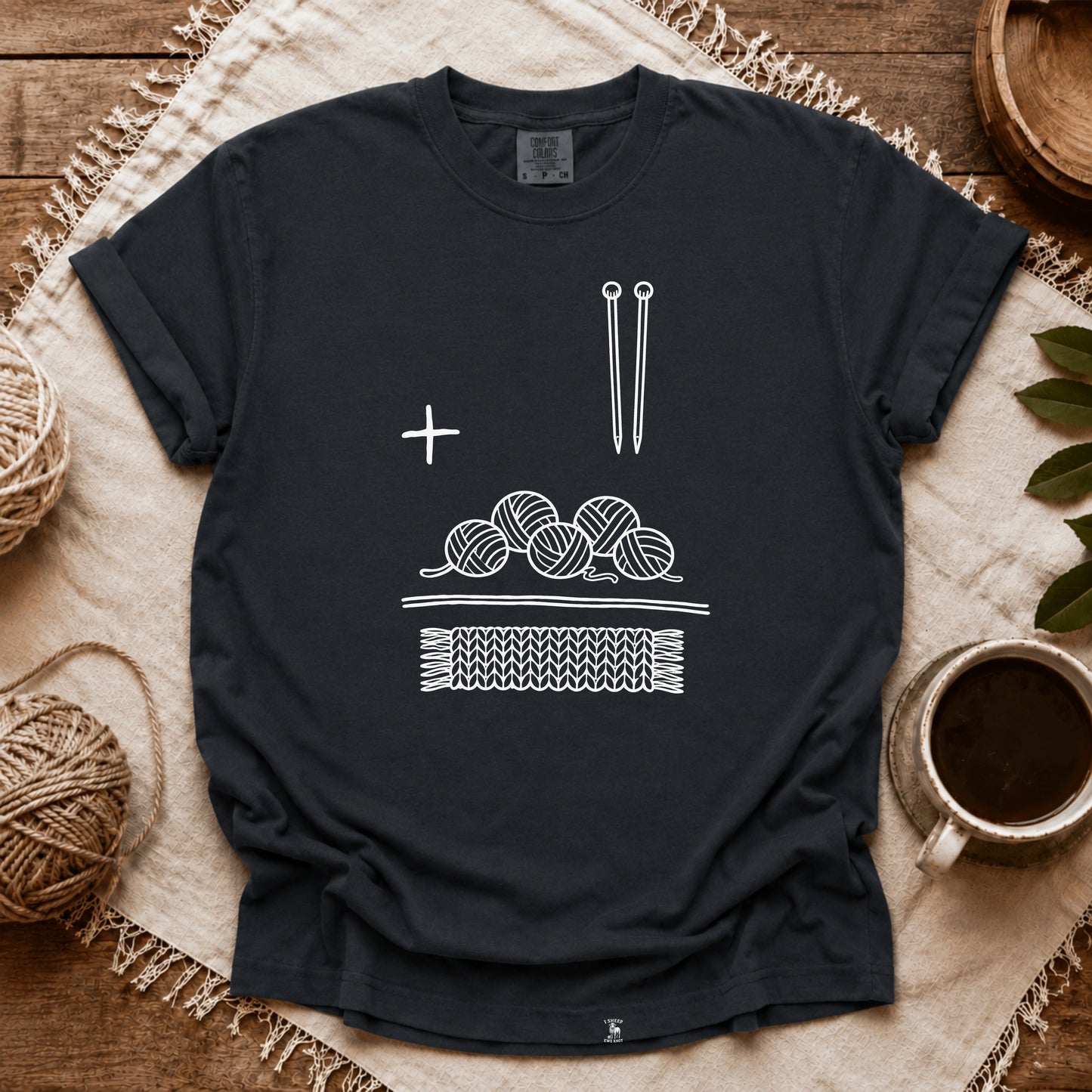 Comfort Colors Knitting Is Math T-shirt