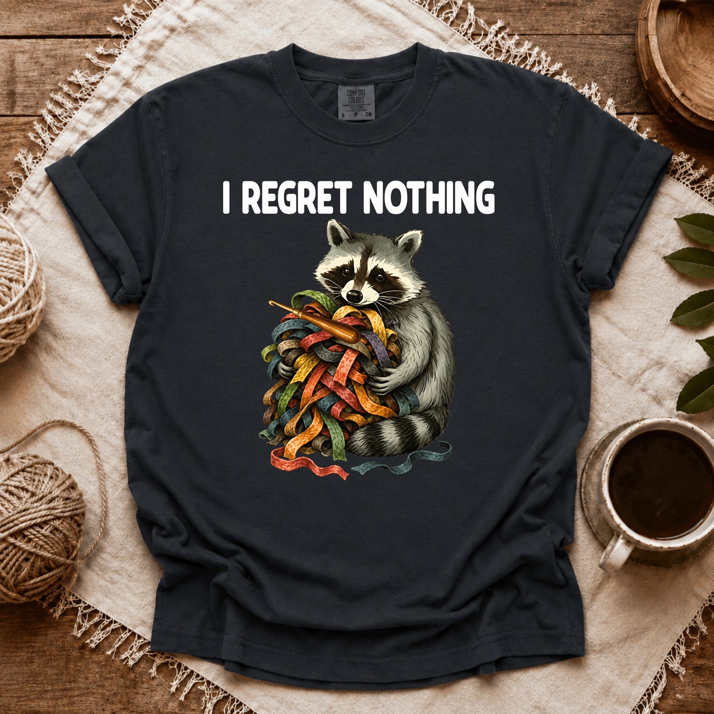 Comfort Colors Strips Of Wool, I Regret Nothing T-shirt
