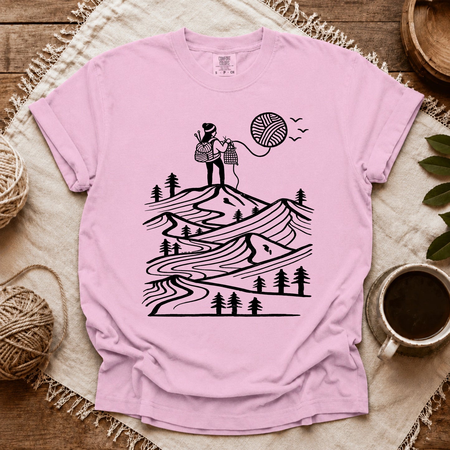 Comfort Colors A Camper Knitting The Sun T-shirt
