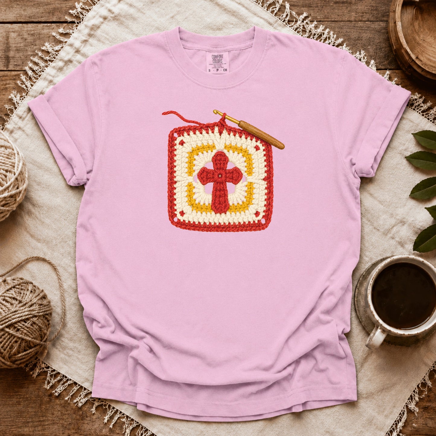 Comfort Colors Crochet Faith T-shirt