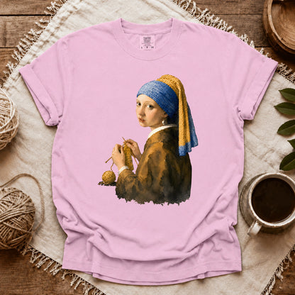 Comfort Colors Girl Knitting T-shirt