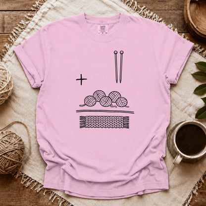 Comfort Colors Knitting Is Math T-shirt