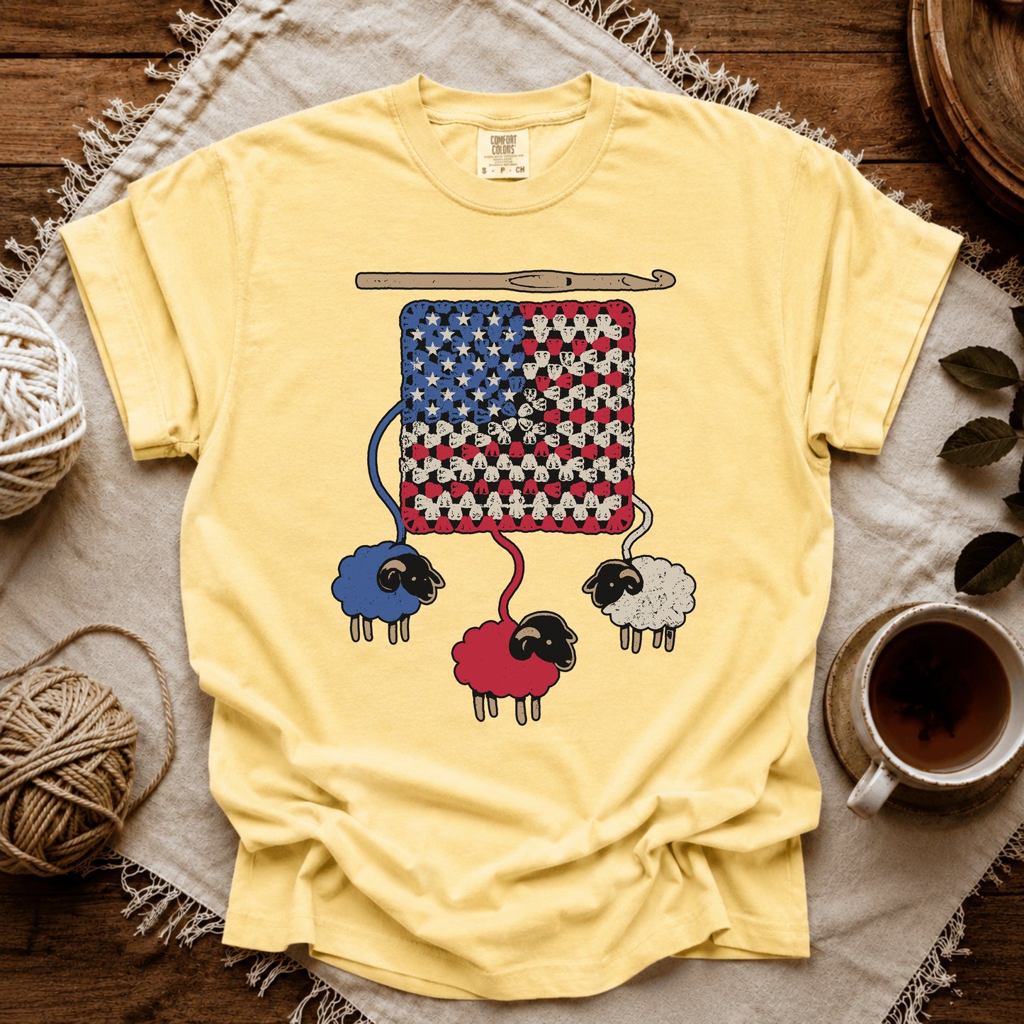 Comfort Colors America Granny Flock T-shirt
